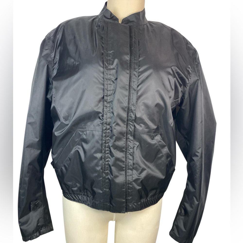 Tour Master Flex Jacket Lined Black Windbreaker Jacket Women’s Large (12-14)